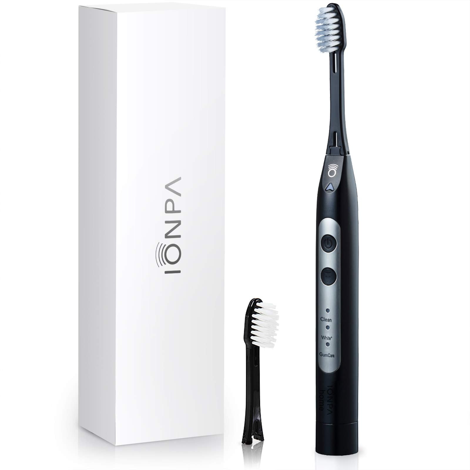 IONPA DH-311BK toothbrush front view in black