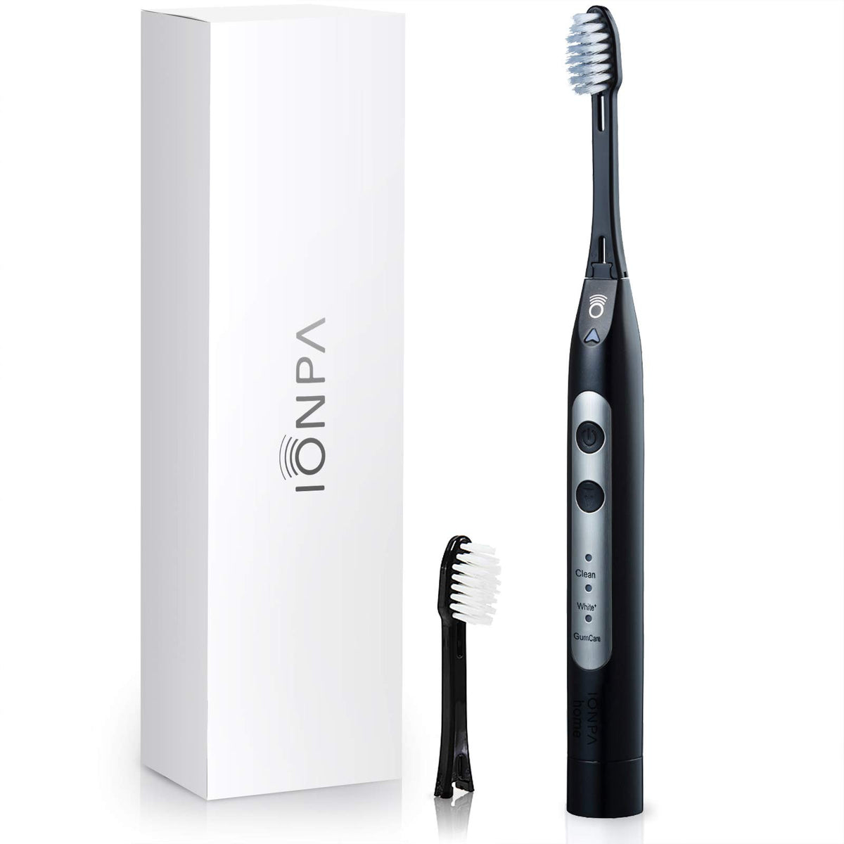 IONPA DH-311BK toothbrush front view in black