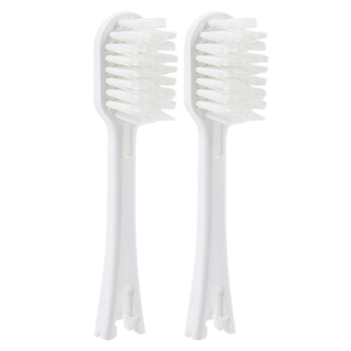 IONPA Wide White Replacement Brush Head – 2pc Pack; fits IONPA DH/DP; extended filament for floss action.