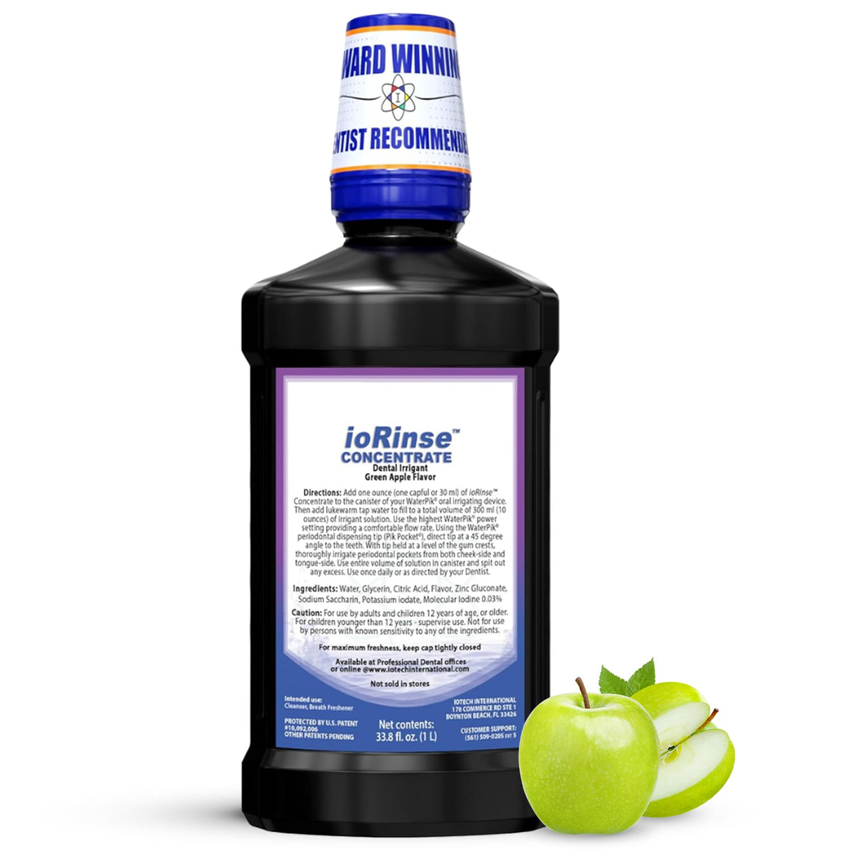 ioRinse Concentrated Irrigant bottle front label