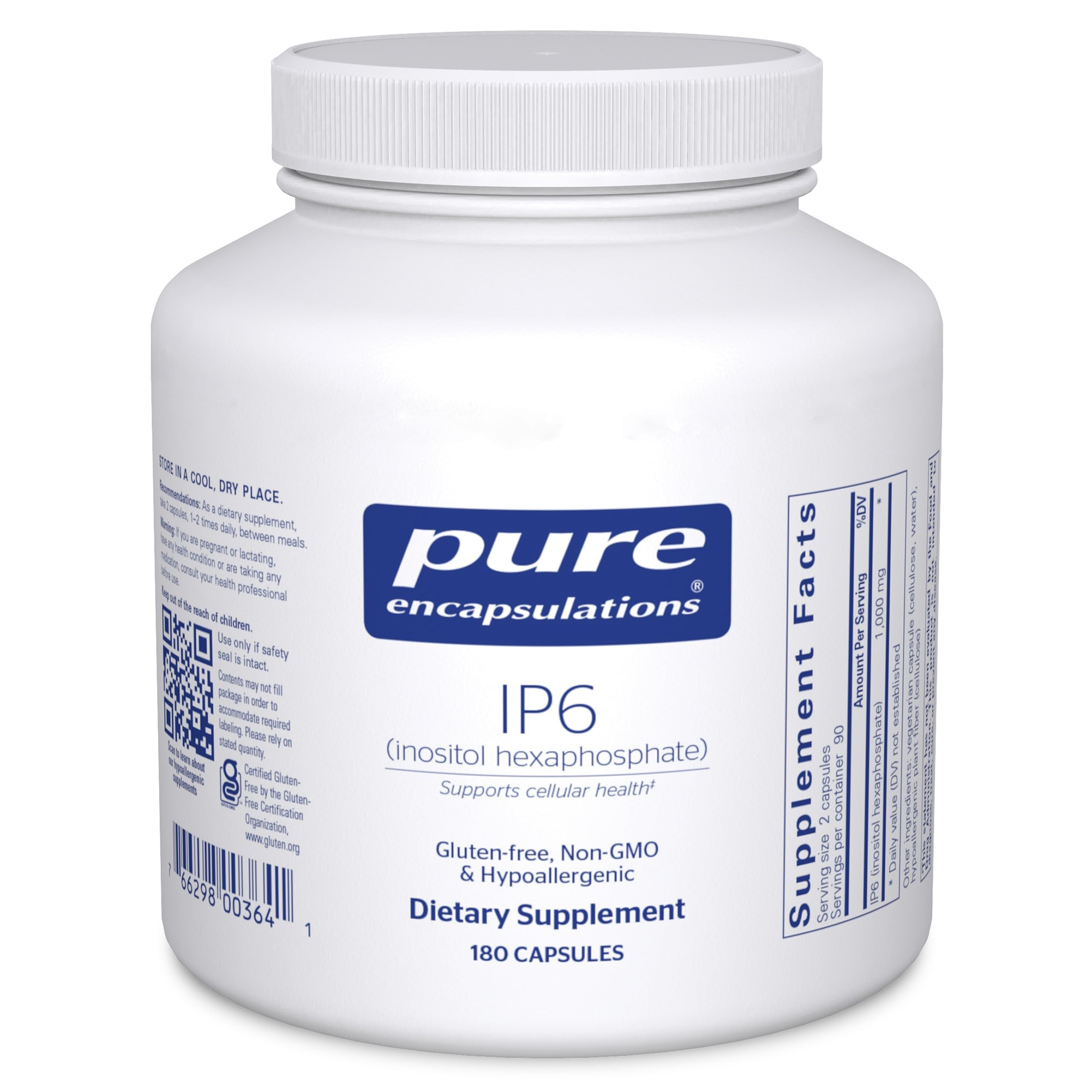Pure Encapsulations IP6 bottle with 180 capsules