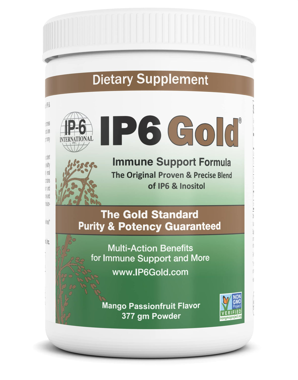 IP-6 Gold Mango Passionfruit powder container