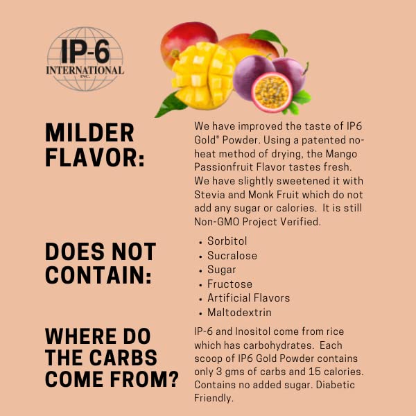 60 servings per container of IP-6 Gold powder