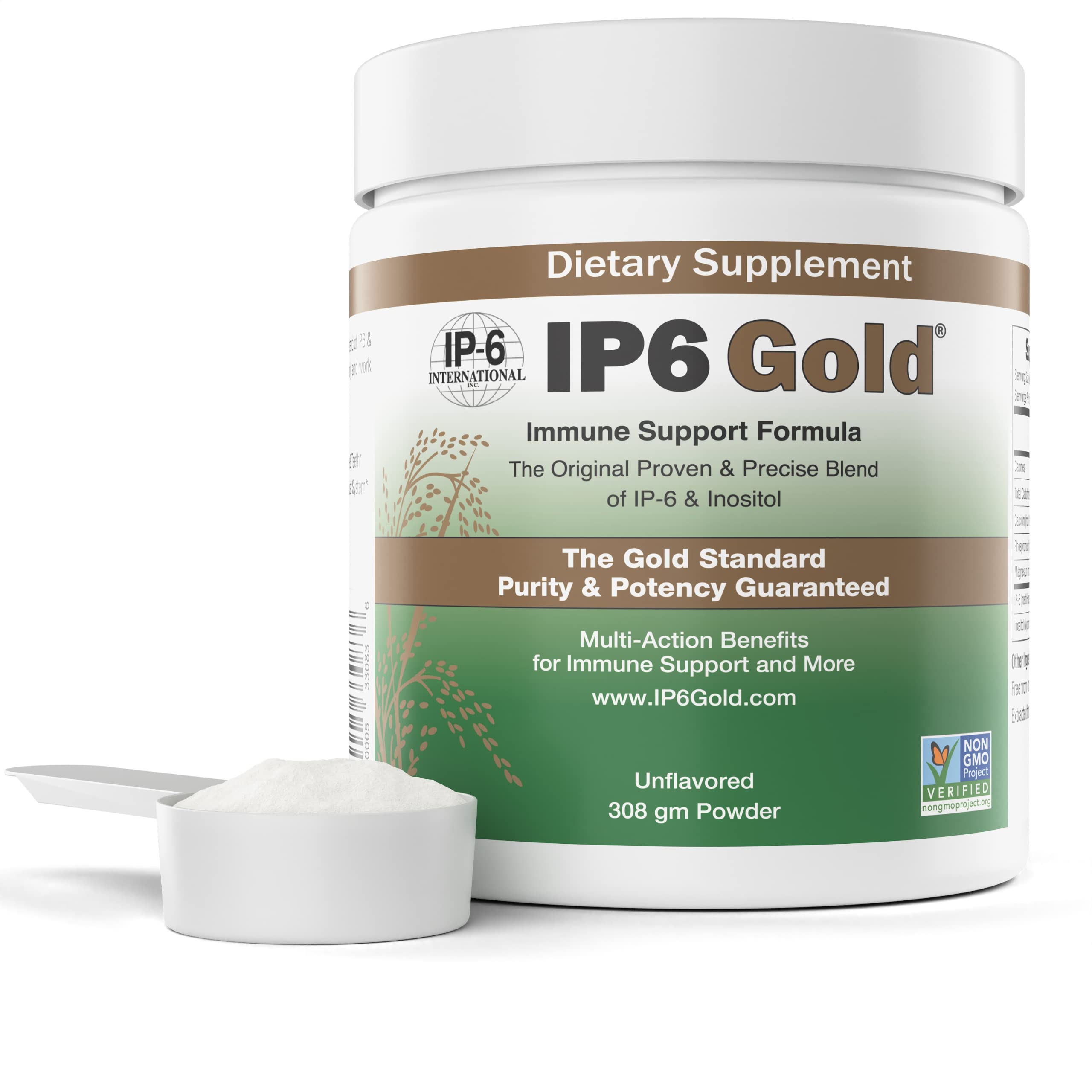IP6 Gold unflavored powder 308g jar front label