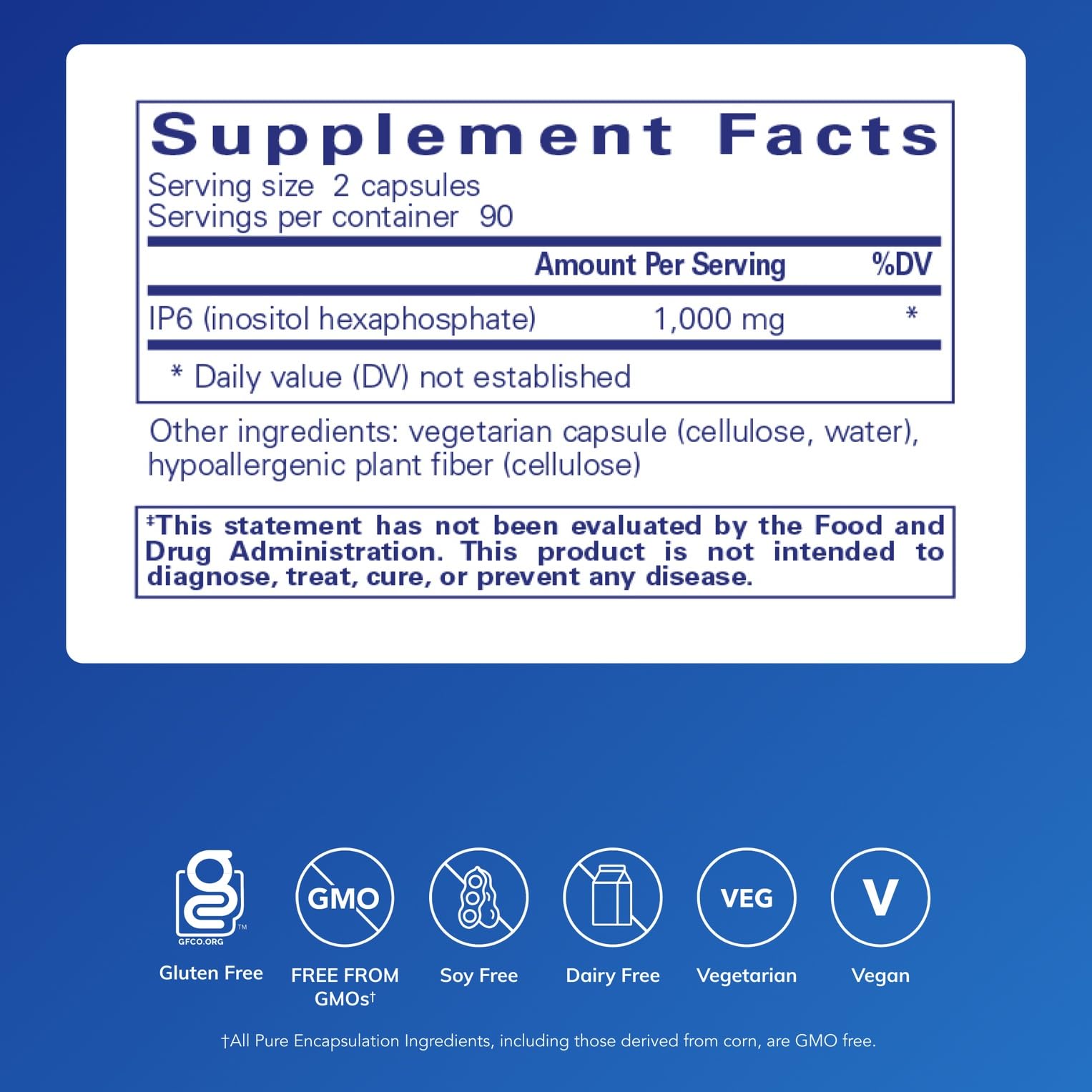 IP6 label front showing product name and logo