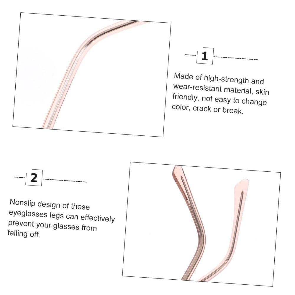 Glasses arm assembly and fit demonstration