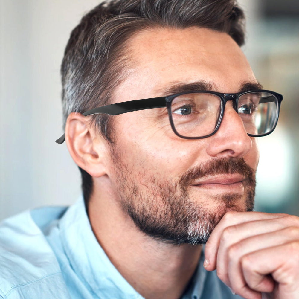 Close-up of TR90 temple arm replacement component