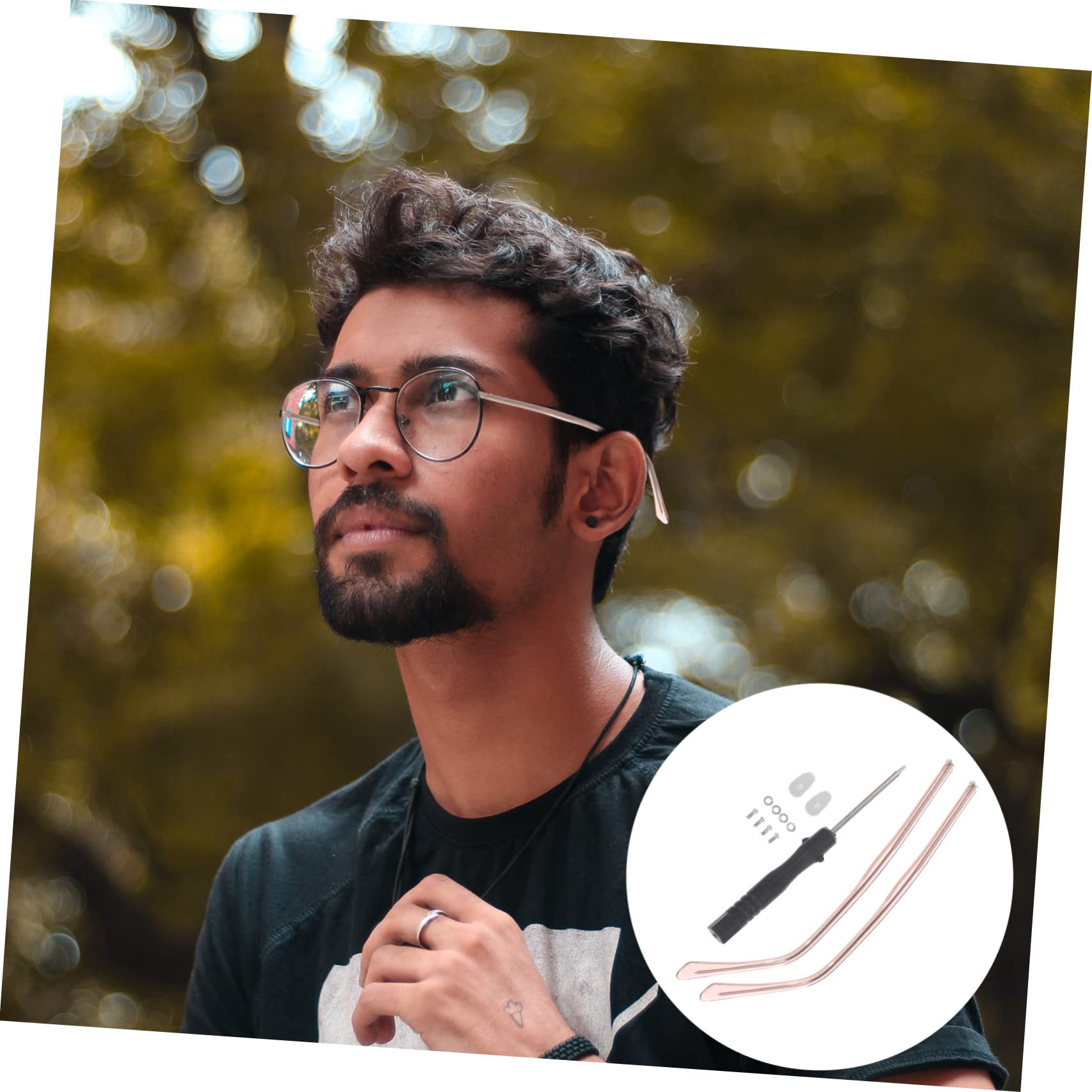 Metal temple mechanism for durable glasses arms