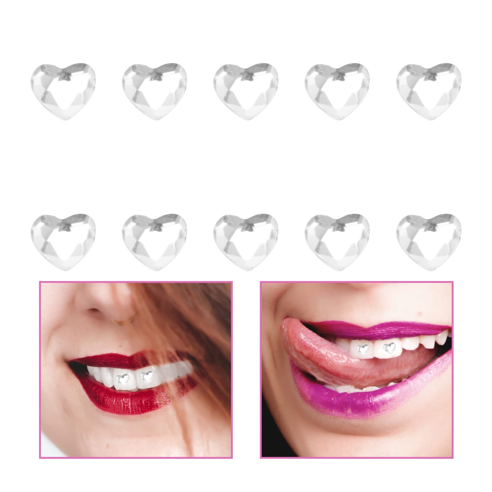Glossy surface DIY tooth decoration accessories
