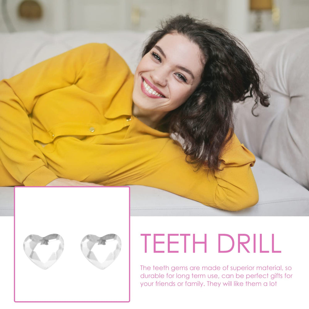 White tooth jewelry gemstones made of artificial crystal