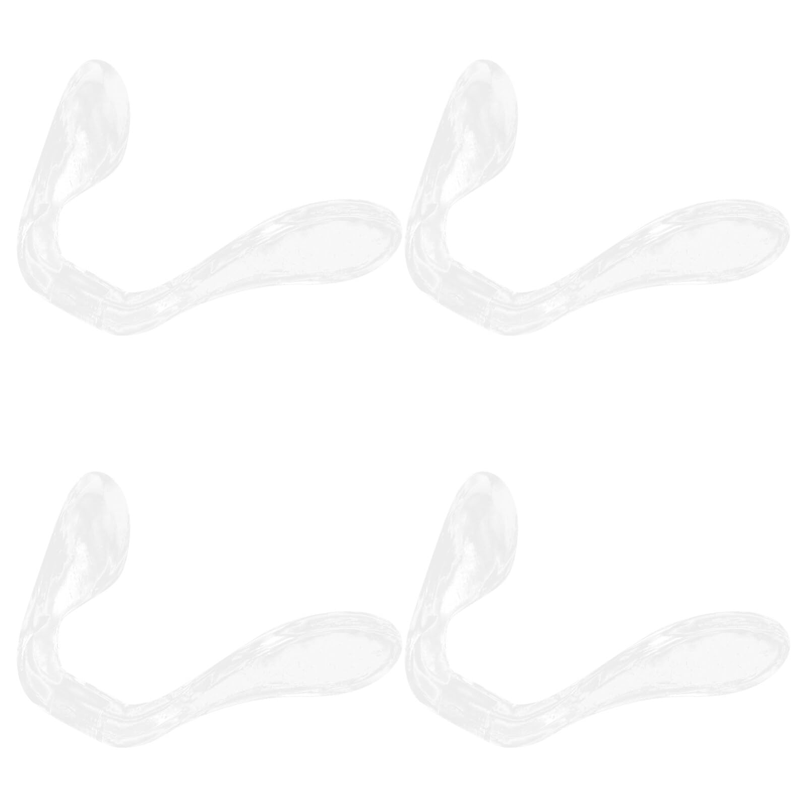 Nose pads close-up showing U-shaped plastic design