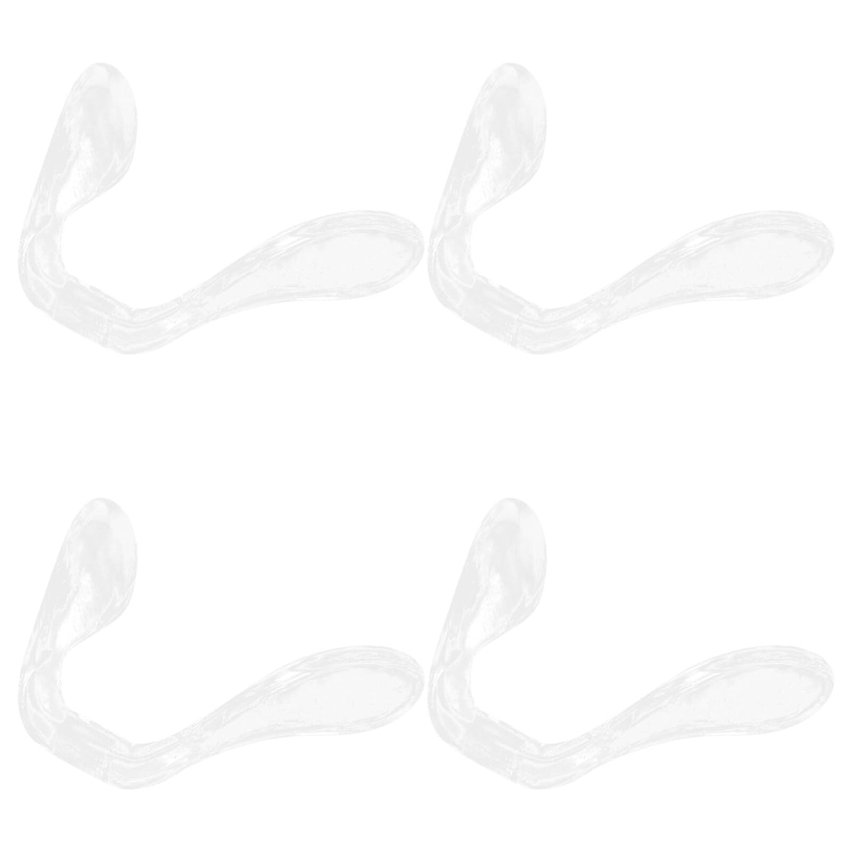 Nose pads close-up showing U-shaped plastic design