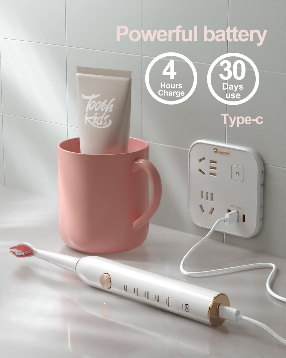 IPX7 waterproof design with fast charging
