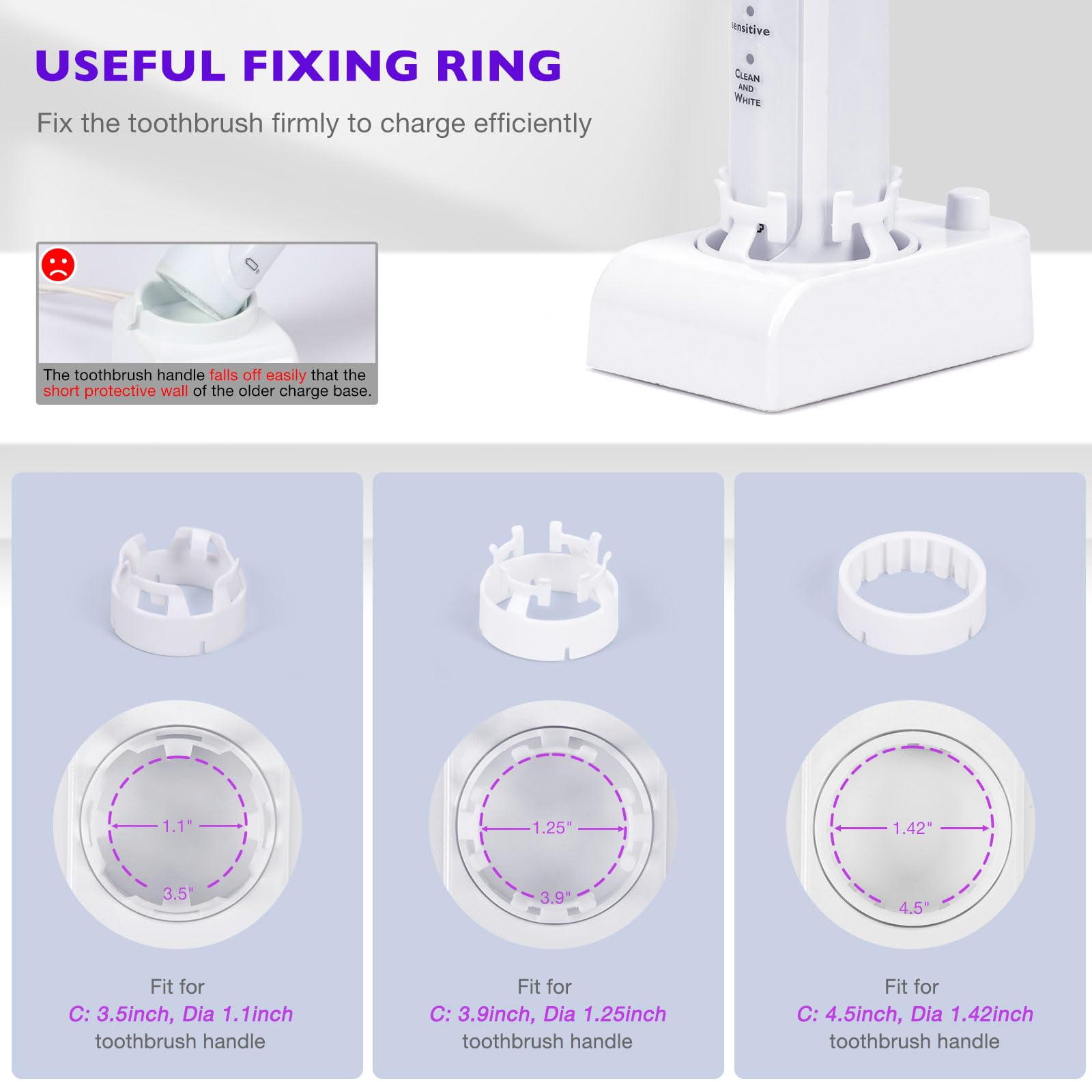 Waterproof charging base for humid bathroom conditions