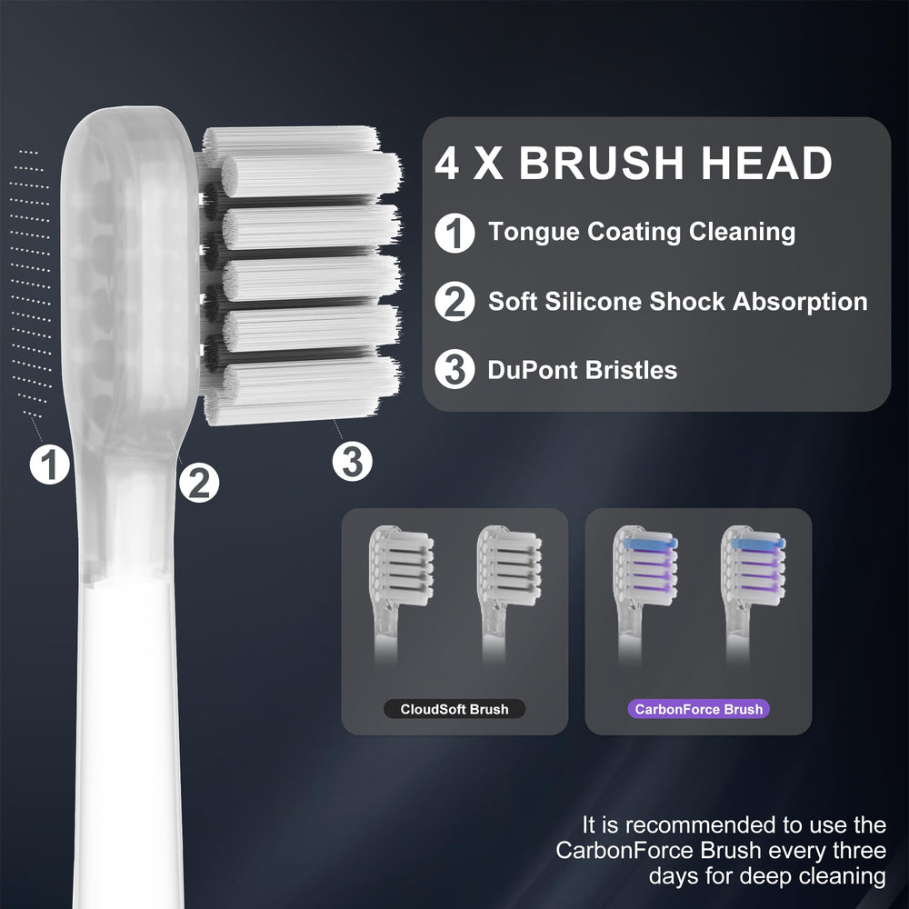 IPX7 waterproof electric toothbrush suitable for shower use