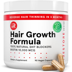 iRestore Hair Growth Supplement bottle with 90 capsules