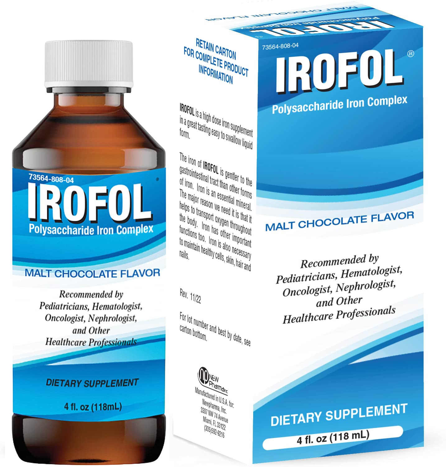 IROFOL liquid iron bottle, 4 fl oz
