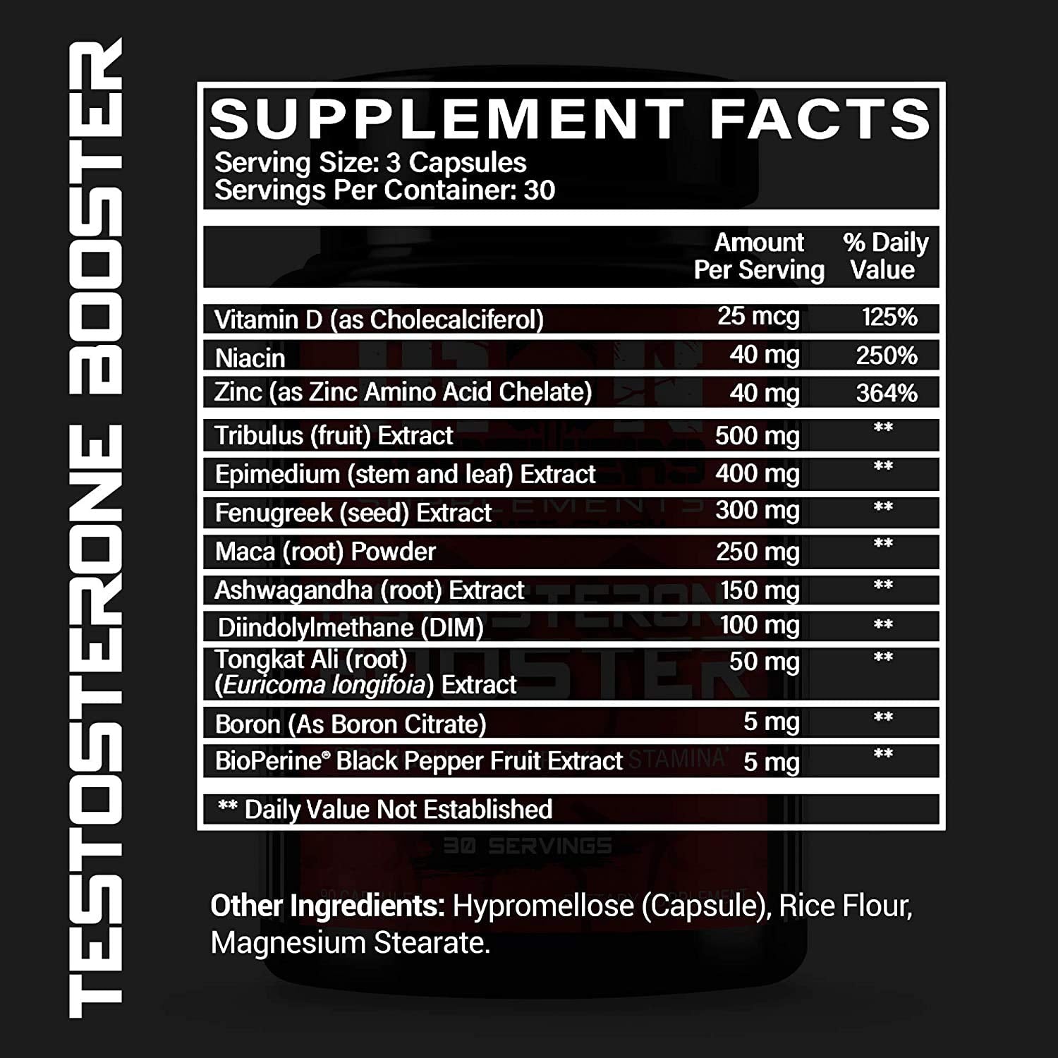 Iron Brothers Testosterone Booster in gym setting suggesting potential strength and endurance support