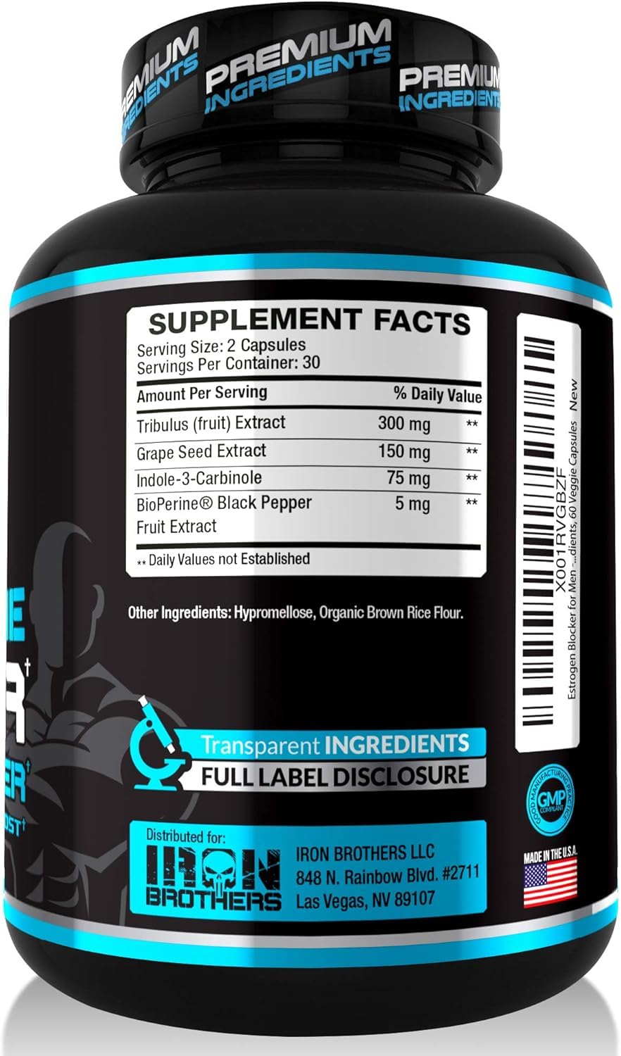 Iron Brothers testosterone capsules closeup highlighting easy daily performance support