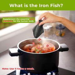 Iron Fish used in soups and stews to add iron