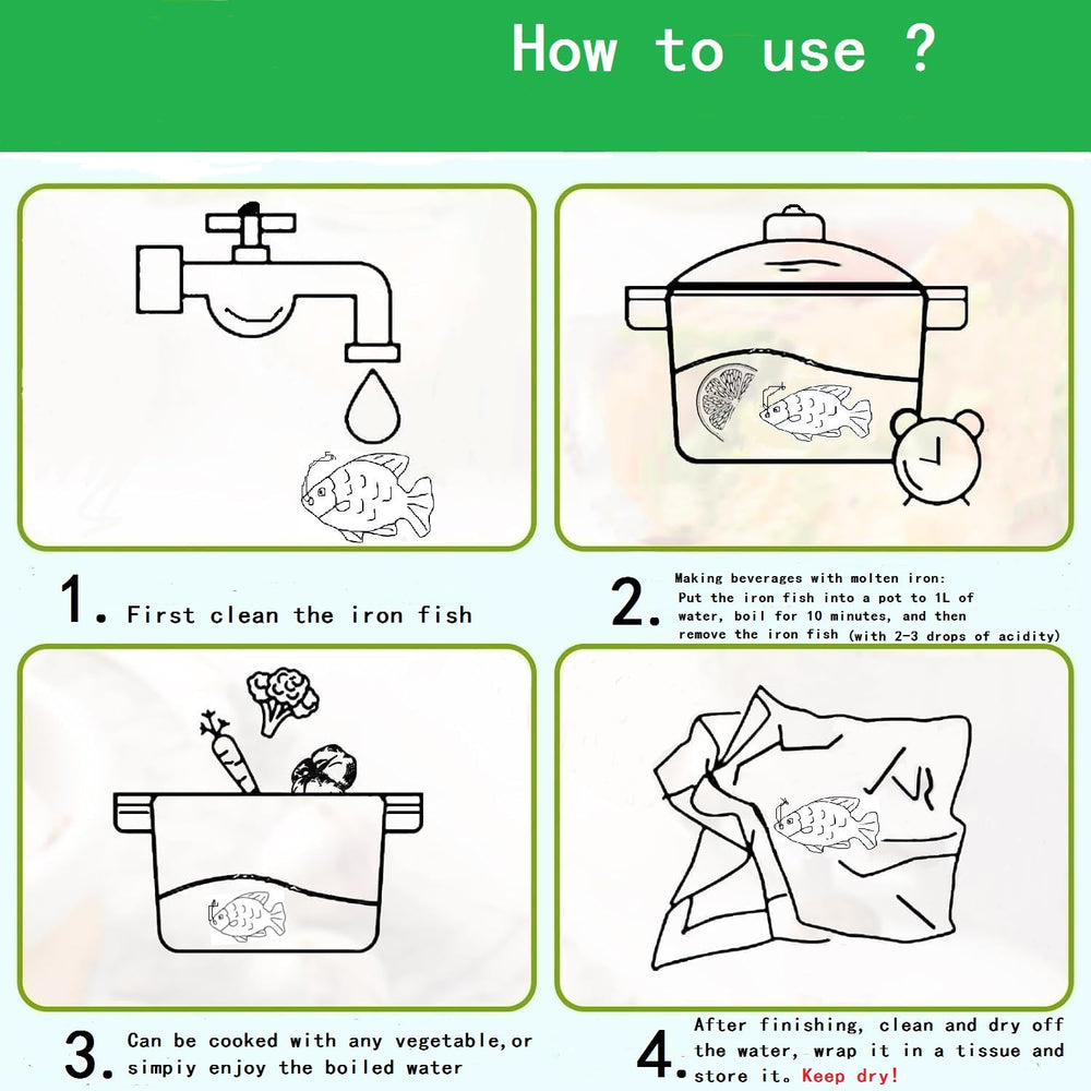 Close up of Iron Fish iron casting