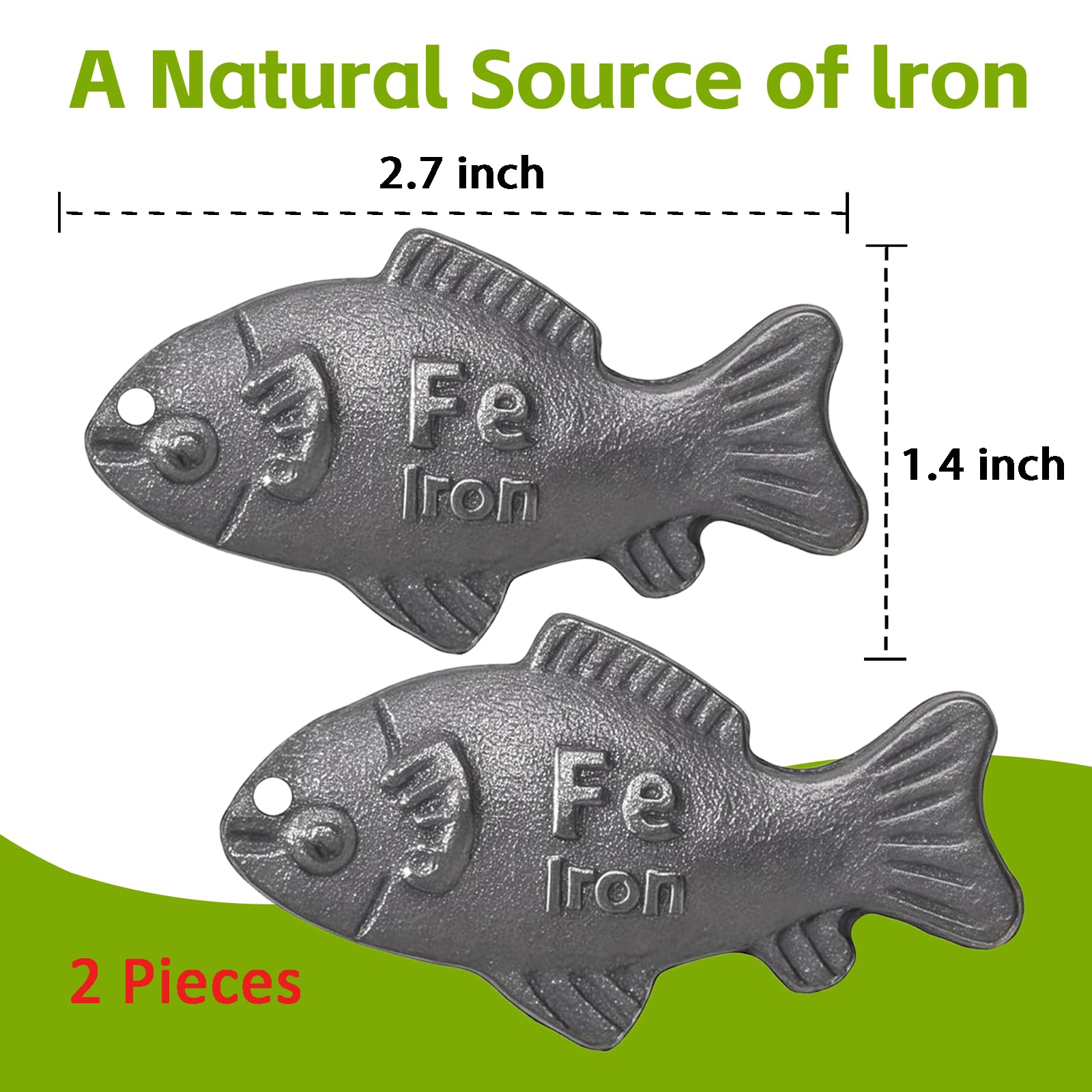 Iron fish with lemon and vinegar for enrichment