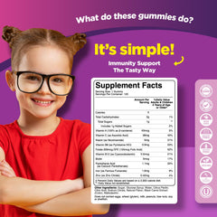 Colorful kid vitamins featuring iron and Vitamin C