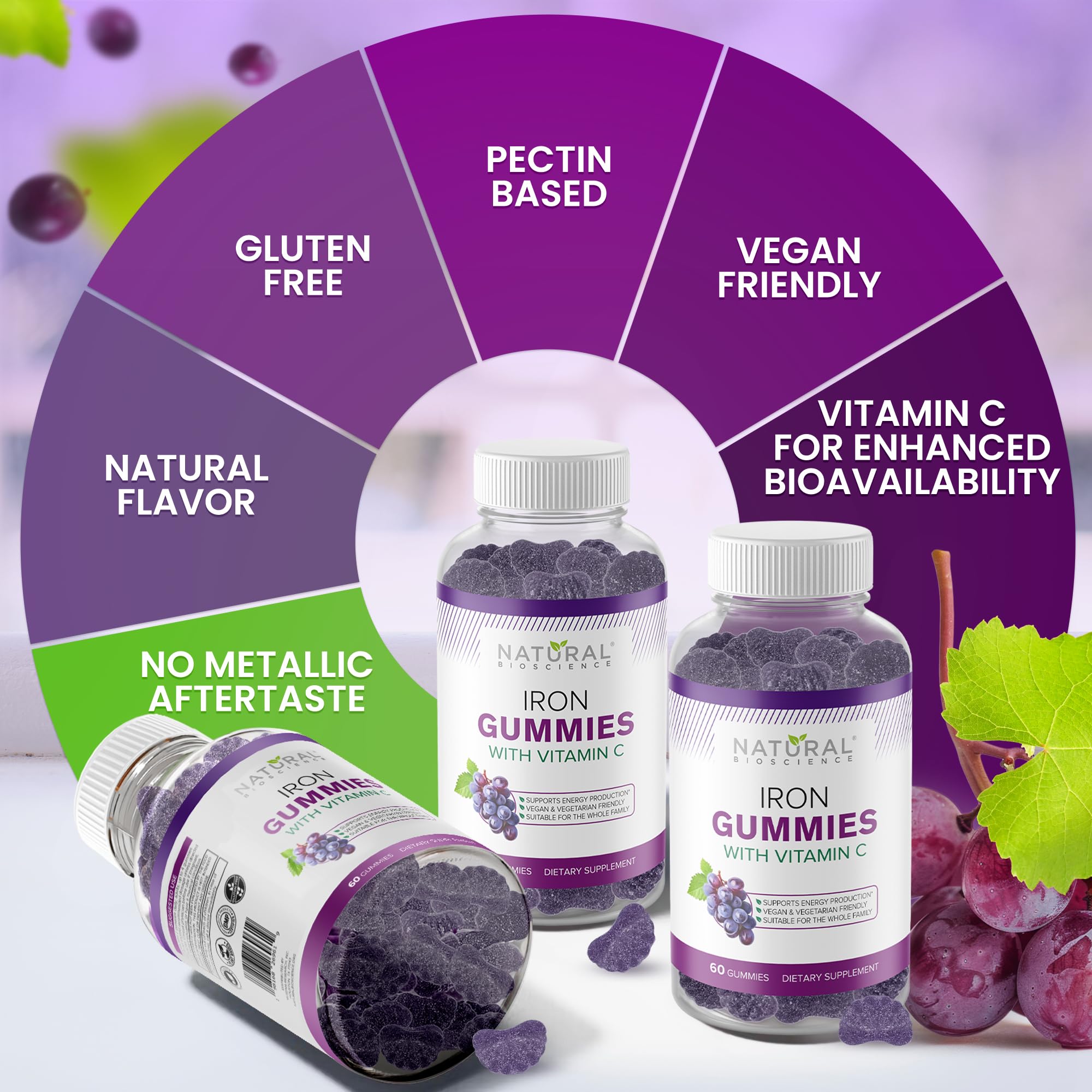 Iron Gummies supporting cognitive function and focus