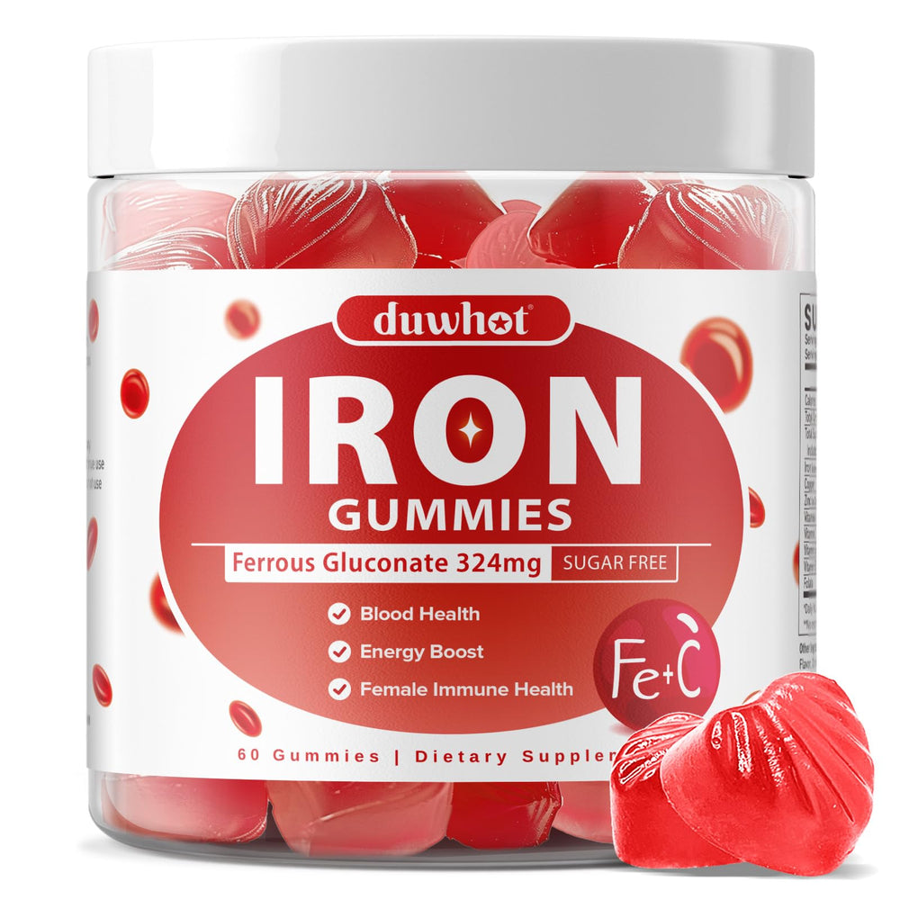 Iron Gummies bottle for women and teen girls — sugar-free, 60 gummies