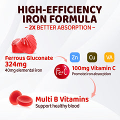 Iron gummies aiding blood and immune health