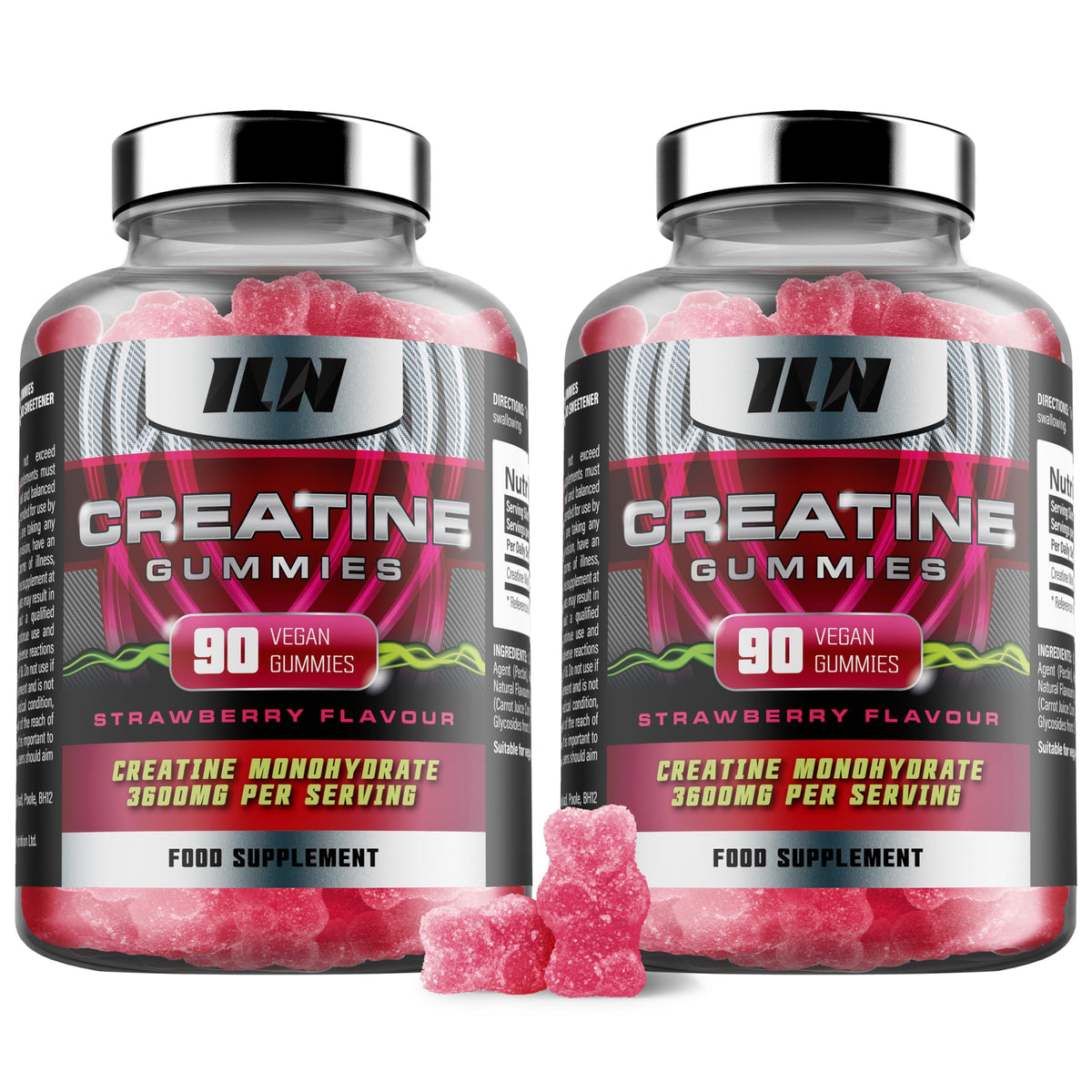 Hero image of Iron Labs Nutrition Creatine Monohydrate Gummies in Strawberry flavor