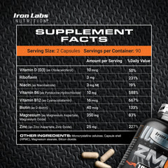 Back view of Iron Labs ZM6 bottle with label