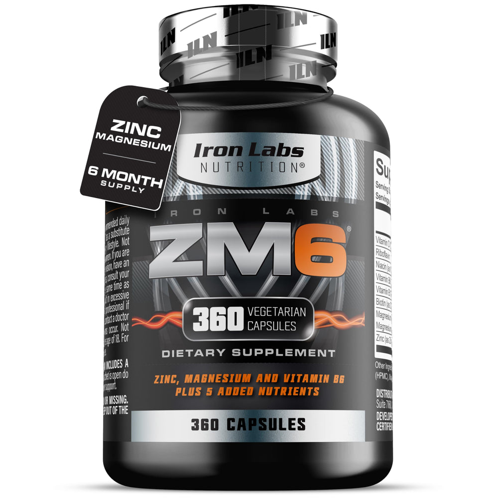 Front view of Iron Labs ZM6 bottle with label