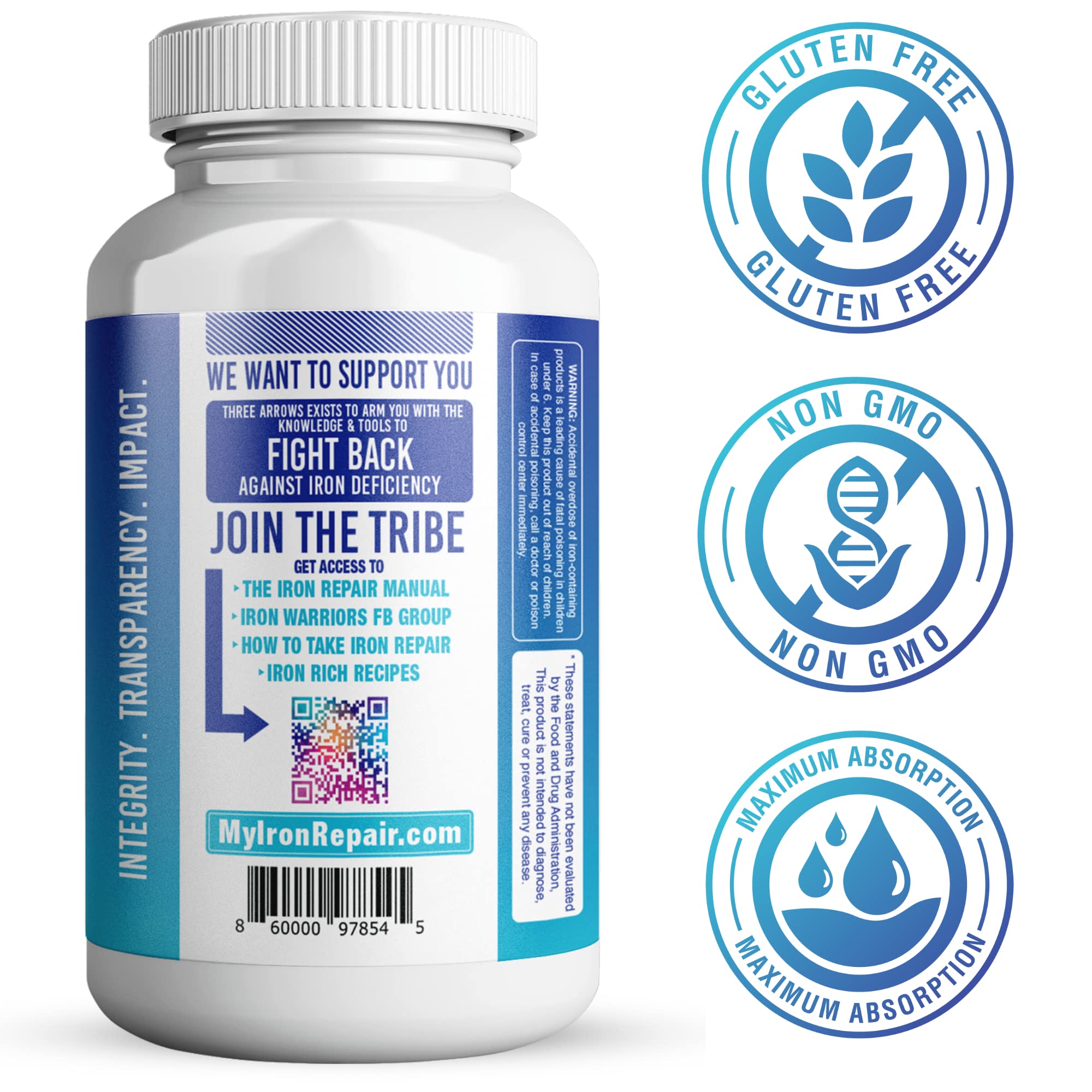 Illustration showing gentle on the stomach effect