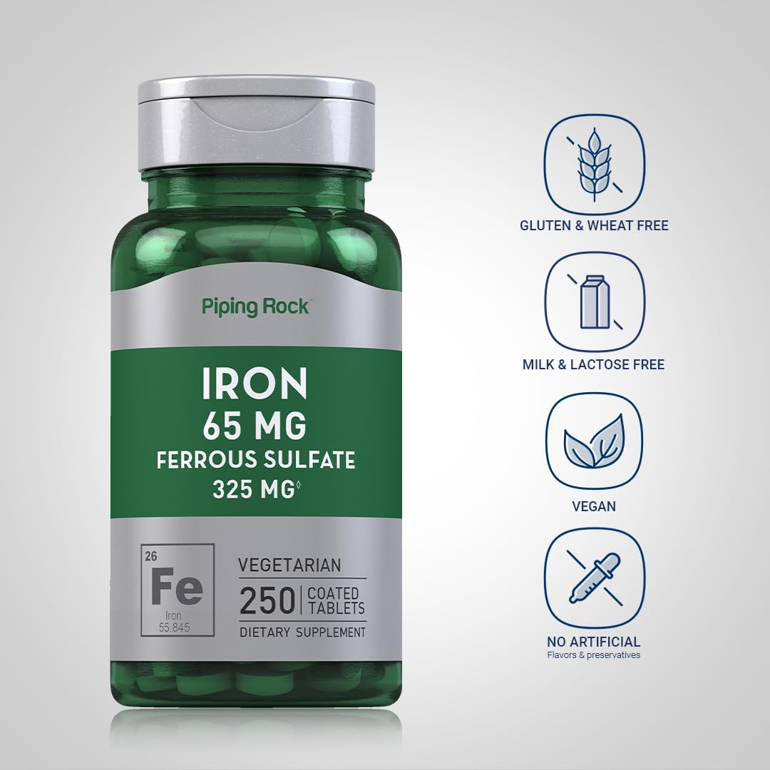 Iron supplement 65 mg tablets ingredients