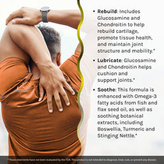 Glucosamine and chondroitin ingredients illustration