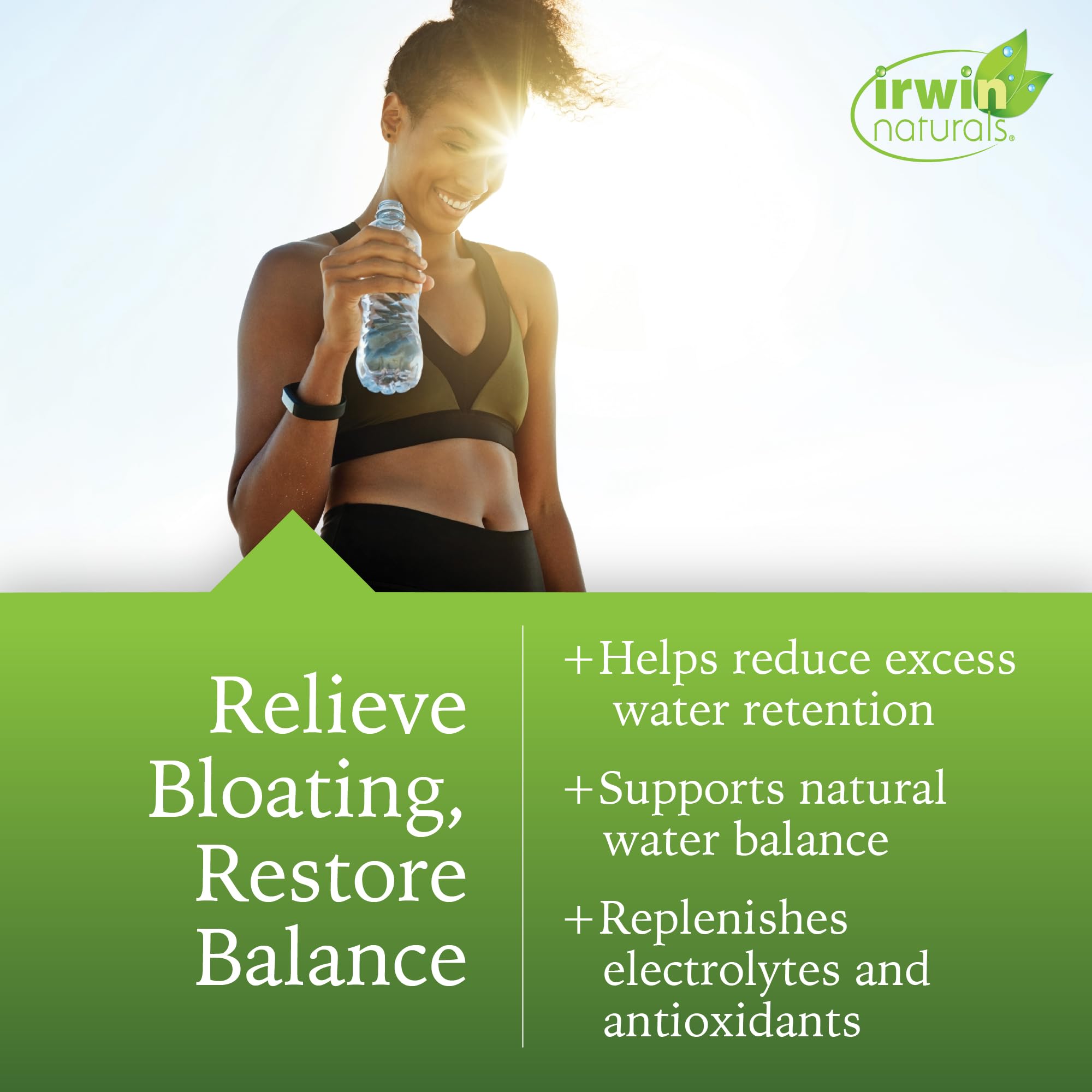 Back label of Bloat-Away bottle showing supplement facts