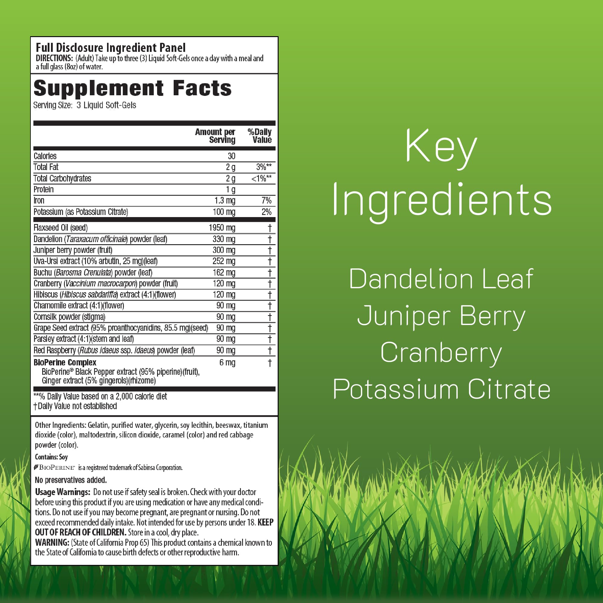 Front view of Irwin Naturals Bloat-Away bottle