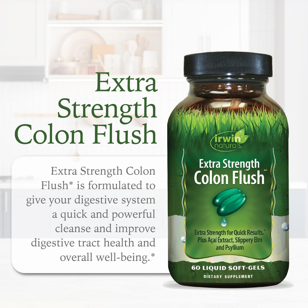 Irwin Naturals Colon Flush marshmallow root extract for soothing digestion