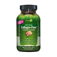 Irwin Naturals Deep Tissue Collagen-Pure 80 Softgels bottle and packaging