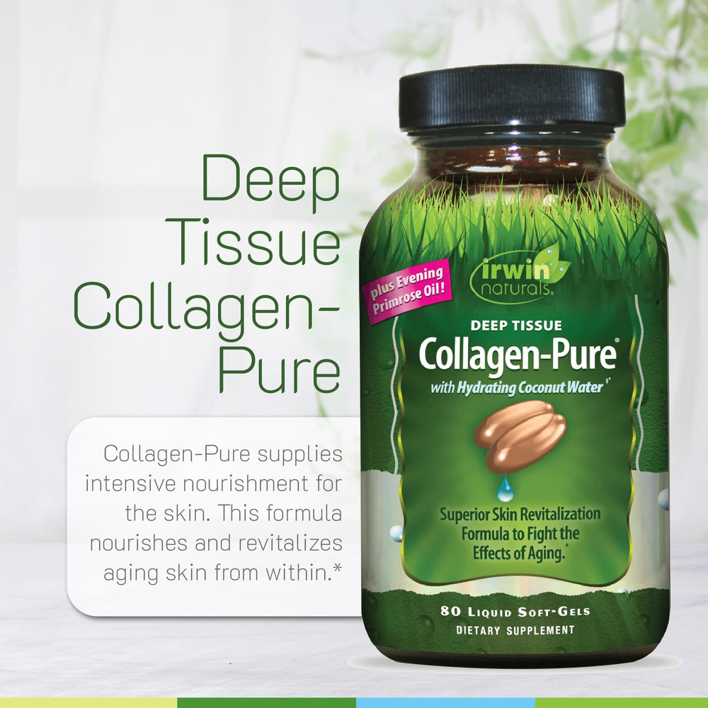 Irwin Naturals Deep Tissue Collagen-Pure ingredients including coconut water electrolytes for hydration