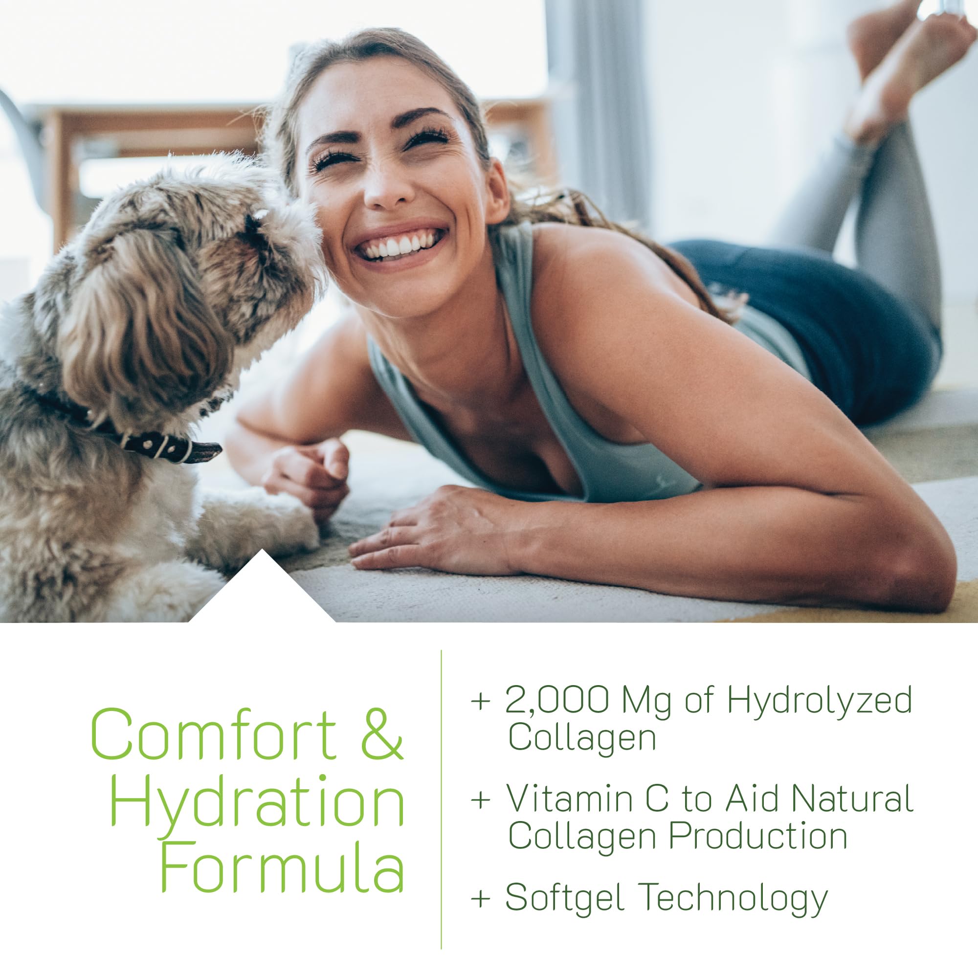 Irwin Naturals Deep Tissue Collagen-Pure softgels close-up showing easy-to-swallow capsules