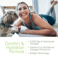 Irwin Naturals Deep Tissue Collagen-Pure softgels close-up showing easy-to-swallow capsules