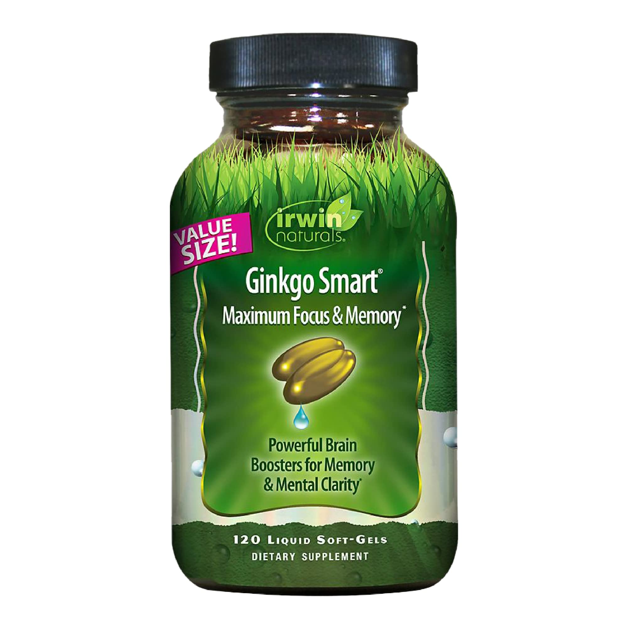 Irwin Naturals Ginkgo Smart bottle and label