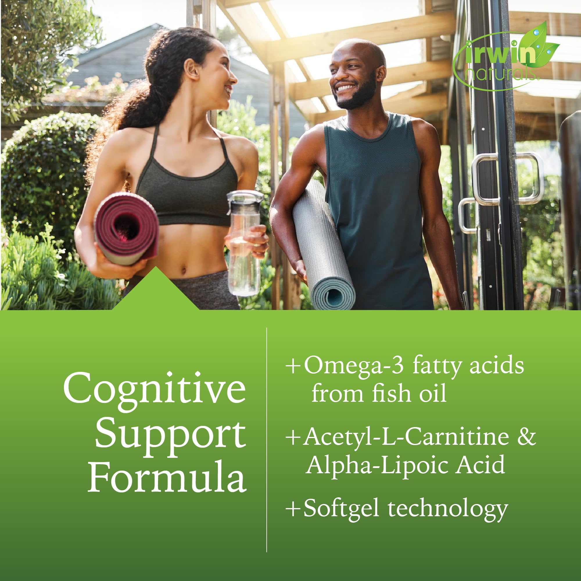Close-up of Ginkgo Smart label highlighting ingredients