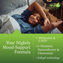 Close-up of ingredients list including Melatonin and L-Theanine