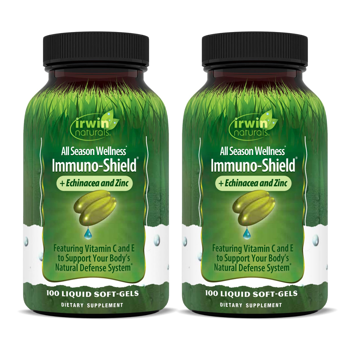 Irwin Naturals Immuno-Shield bottle front label