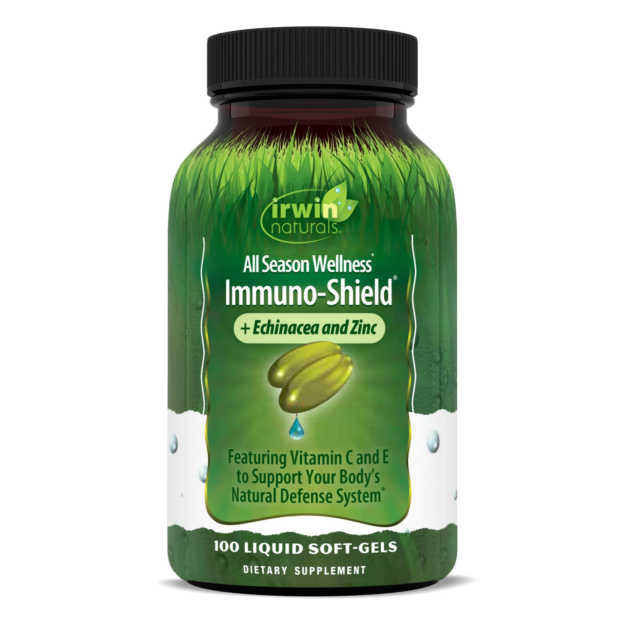 Front view of Irwin Naturals Immuno-Shield bottle