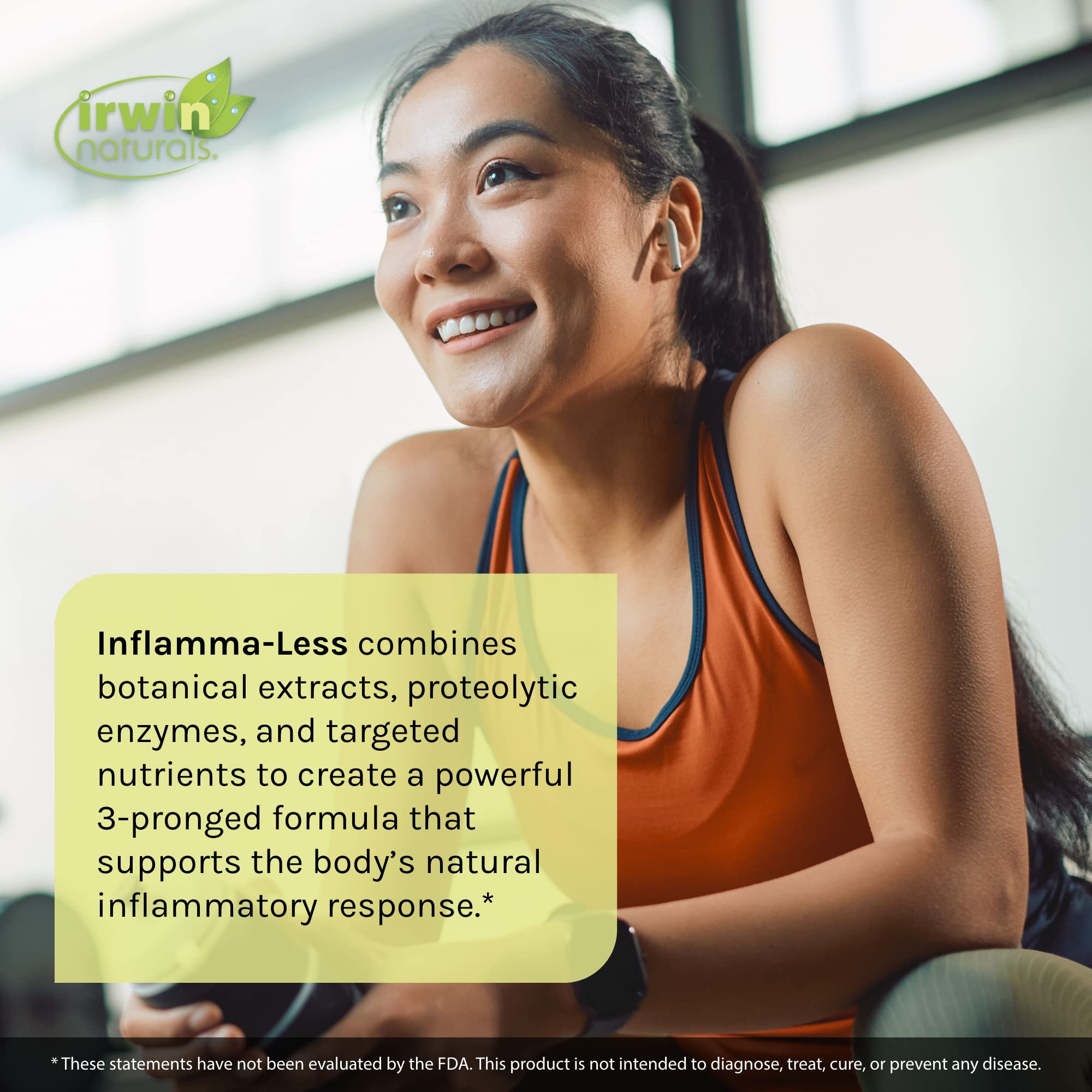 Inflamma-Less product label with key benefits