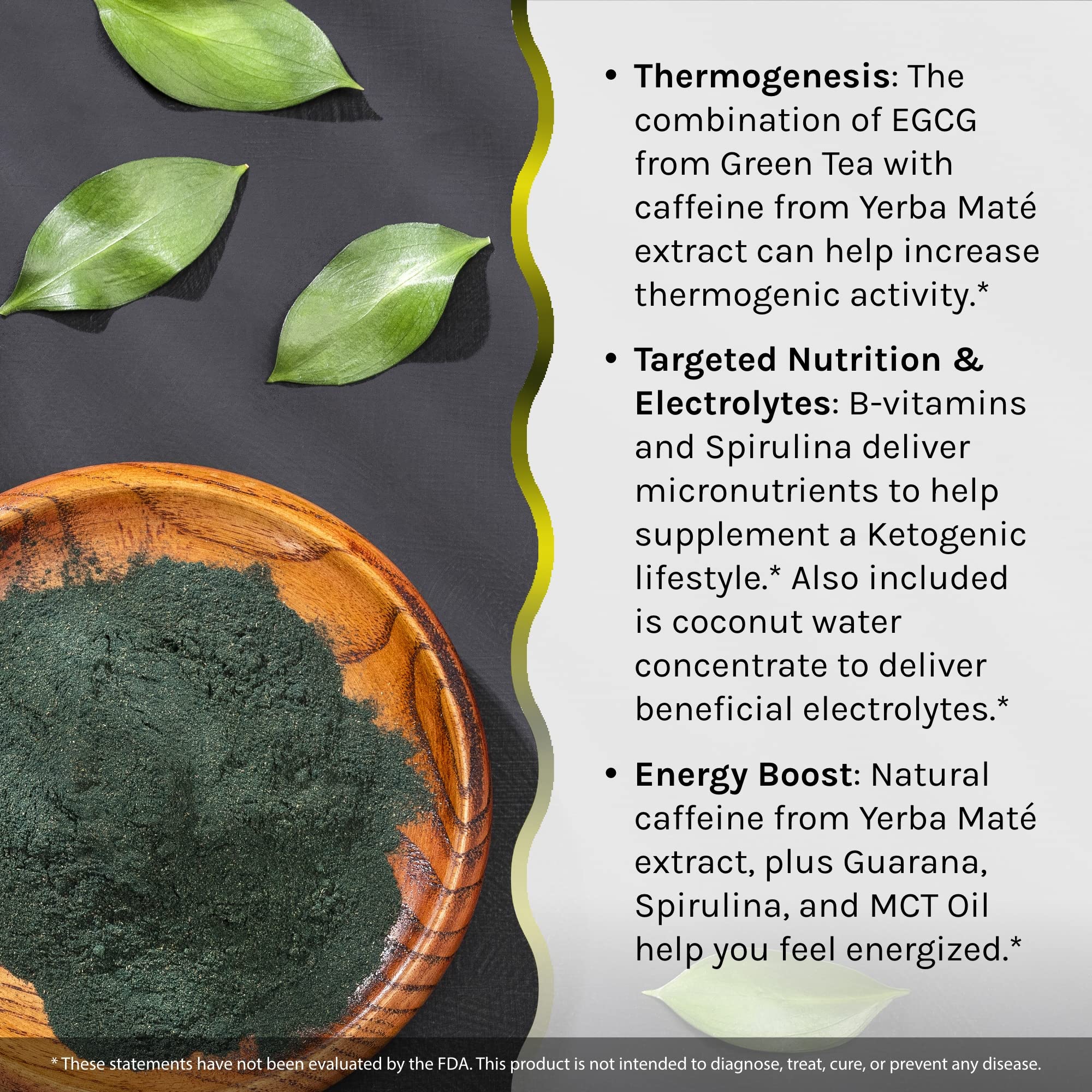 Ingredients including EGCG and guarana